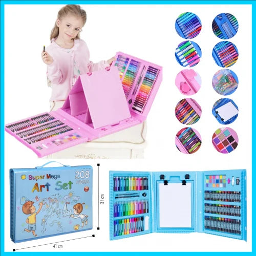 SET DE ARTE 208 PIEZAS:🎅Colorea tu Navidad con 208 piezas!