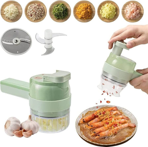 CORTADOR DE VERDURAS ELÉCTRICO 4 EN 1