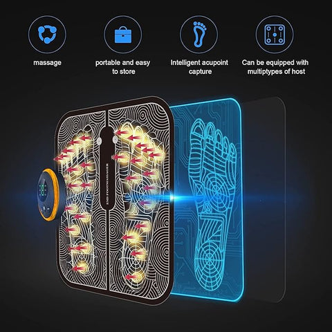 Tapete masajeador de pies con tecnología EMS