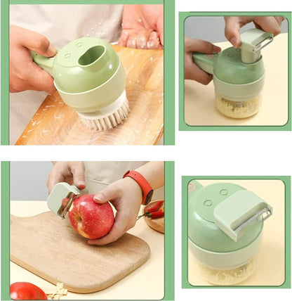 CORTADOR DE VERDURAS ELÉCTRICO 4 EN 1