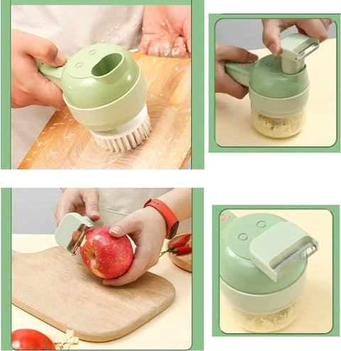 CORTADOR DE VERDURAS ELÉCTRICO 4 EN 1