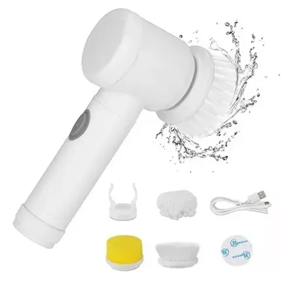 CEPILLO ELÉCTRICO DE LIMPIEZA 5 EN 1