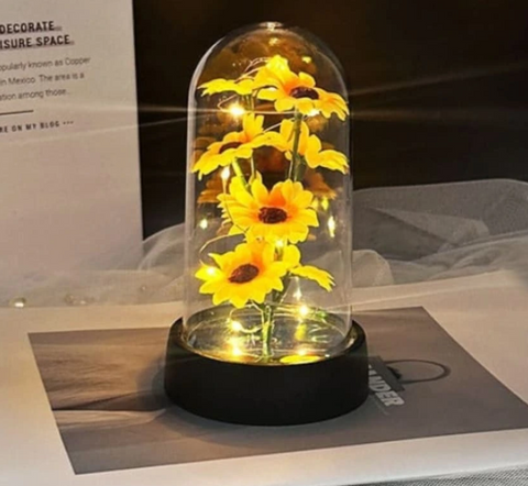 FLOR ETERNA AMARILLA