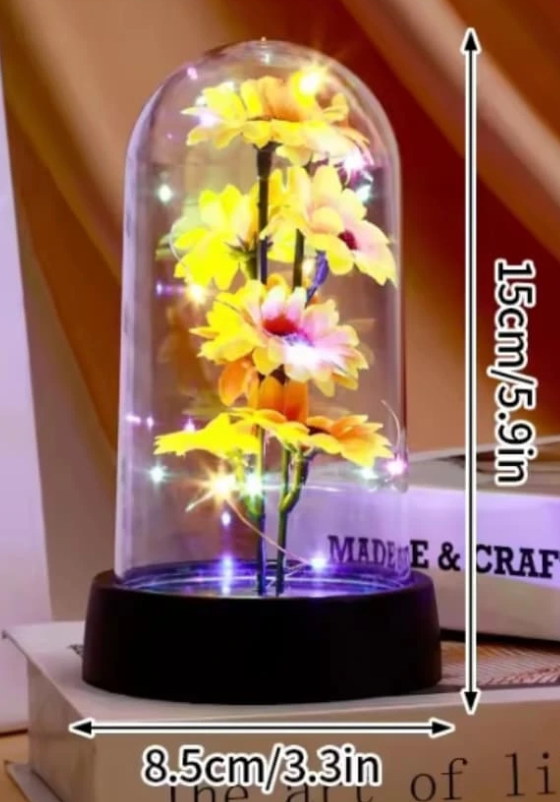 FLOR ETERNA AMARILLA