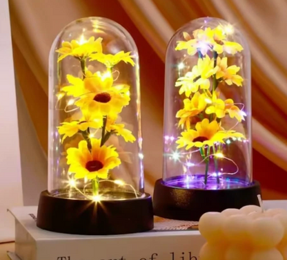 FLOR ETERNA AMARILLA