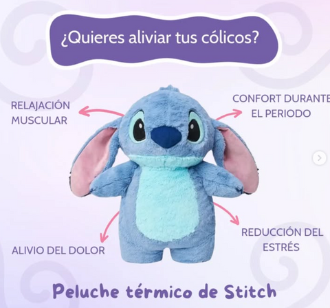 PELUCHE STITCH PARA CÓLICOS Y DOLORES