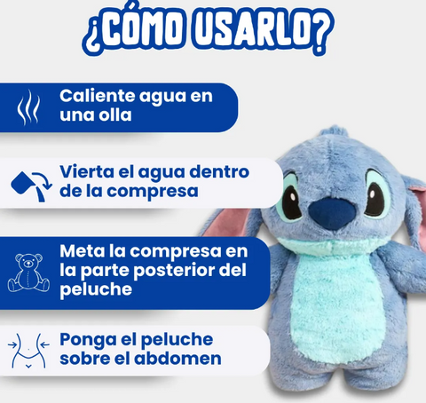 PELUCHE STITCH PARA CÓLICOS Y DOLORES