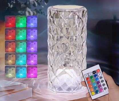 Lámpara De Cristal Multicolor🔮: Colores Vibrantes Que Crean Un Ambiente Mágico Y Cálido