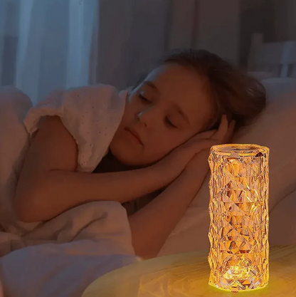 Lámpara De Cristal Multicolor🔮: Colores Vibrantes Que Crean Un Ambiente Mágico Y Cálido