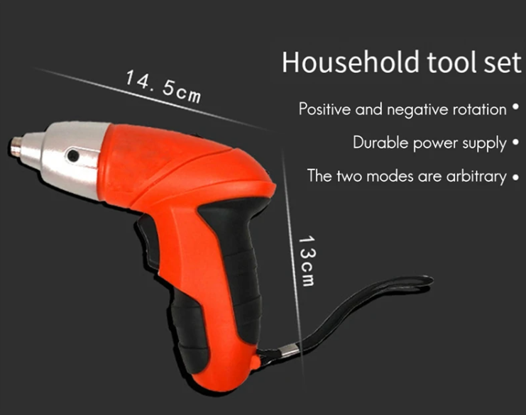 TALADRO DESTORNILLADOR RECARGABLE 45 PIEZAS