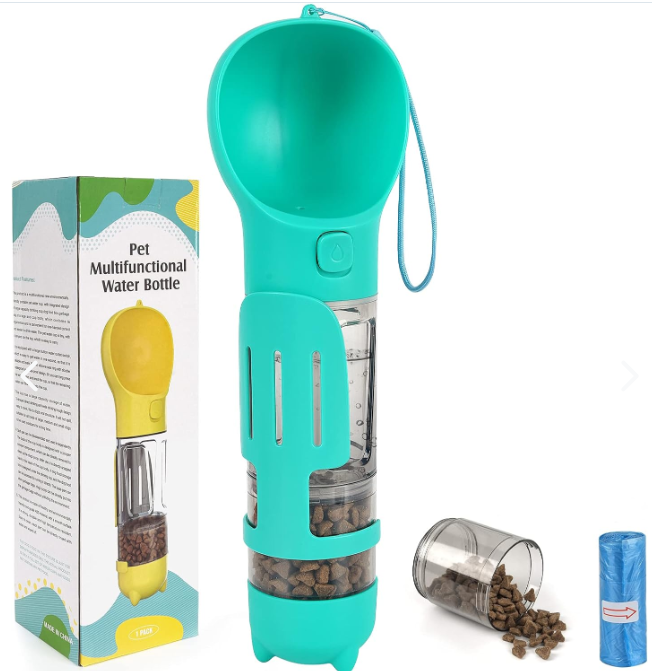 Botella De Agua Portátil 4 En 1 Para Mascotas