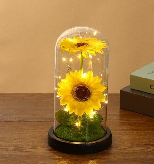 FLOR ETERNA AMARILLA